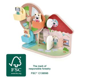 Small Foot Motor Toy with Ferris Wheel Jungle Friends
